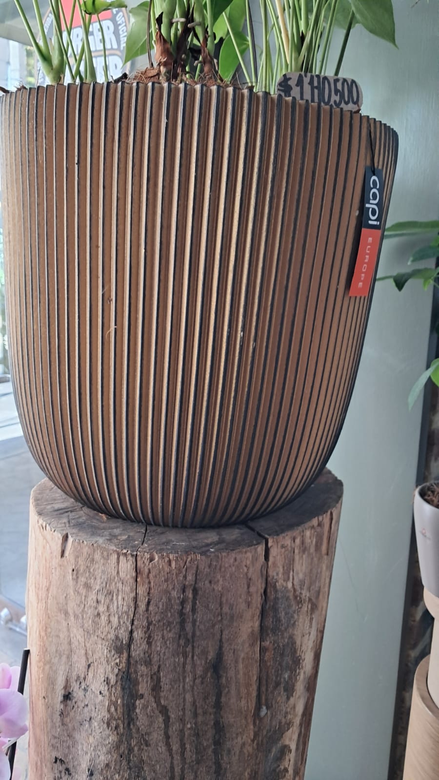 Matera Conic Round Groove 40x40 Cm