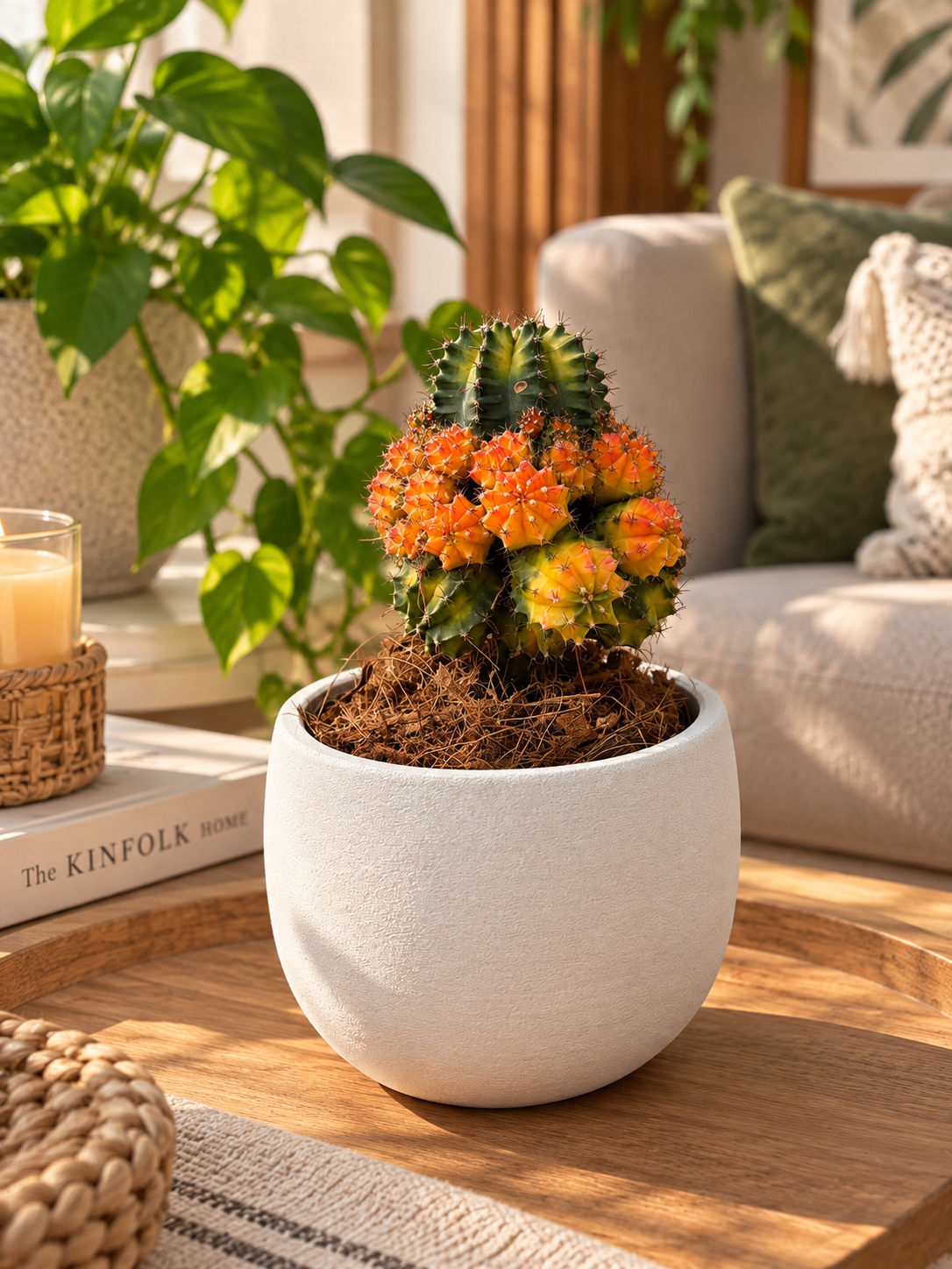 Cactus en Matera Bowl Blanca.