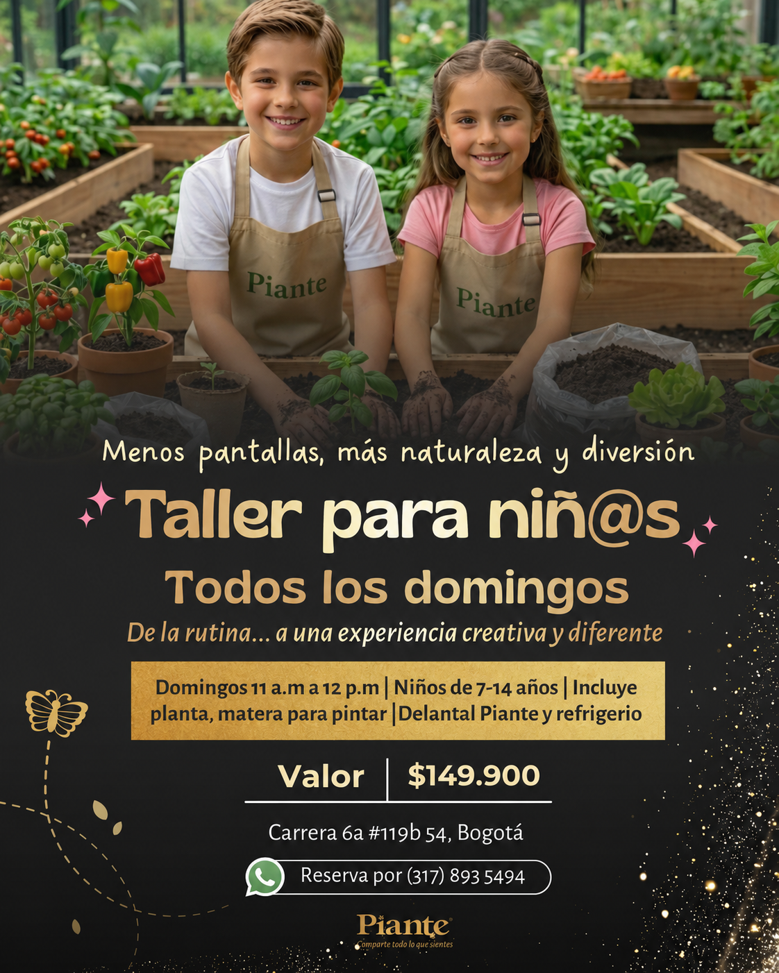 Taller de Jardinería Basica Niños