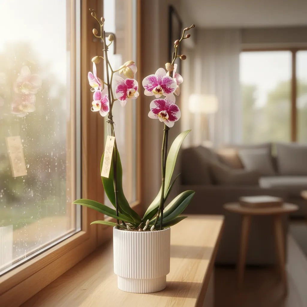 Orquídea Grandi Supreme Barcelona en Matera Ceramica Acanalada