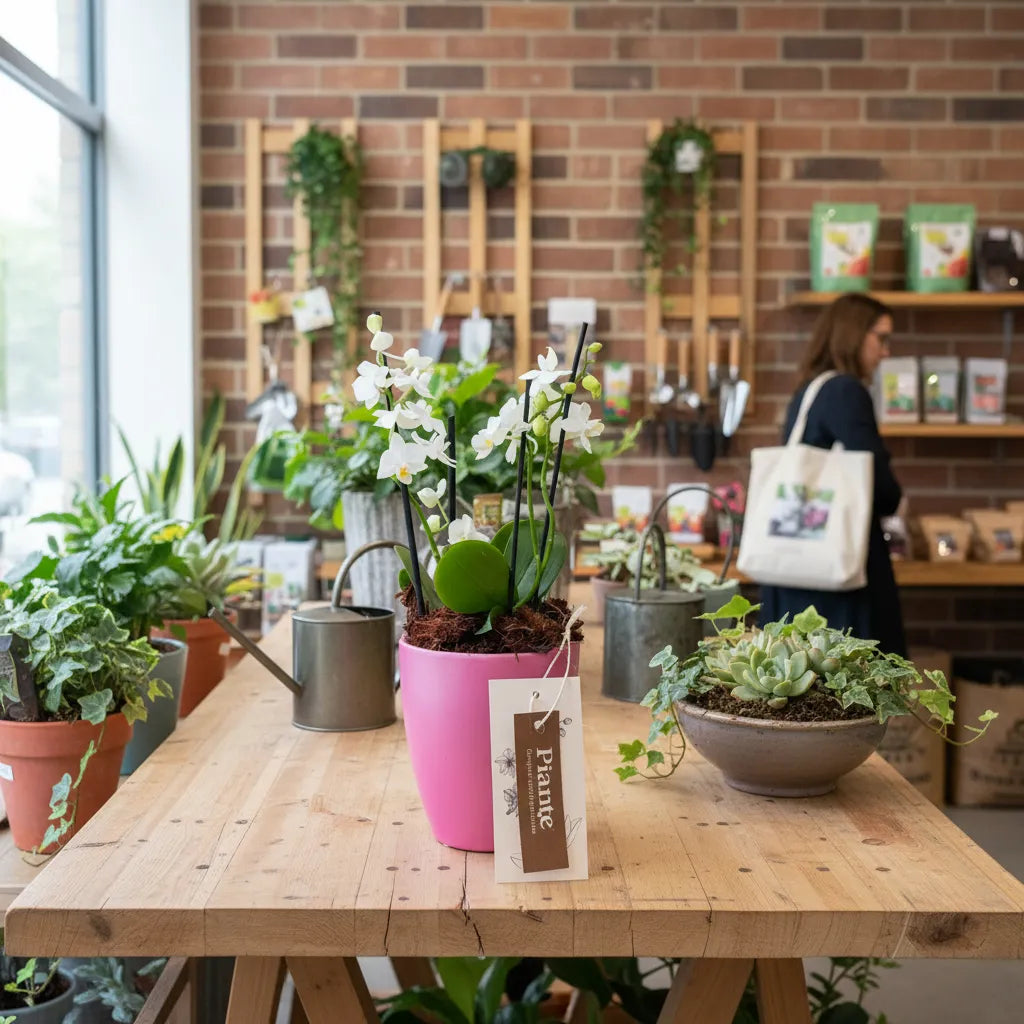 Arreglo Orquídeas Minis Blancas en Ceramica Rosa