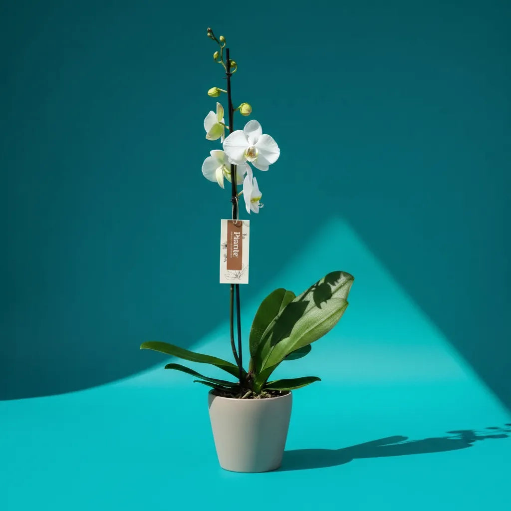 Orquídea Grandi Premium Blanco Leeds en Taupe 15