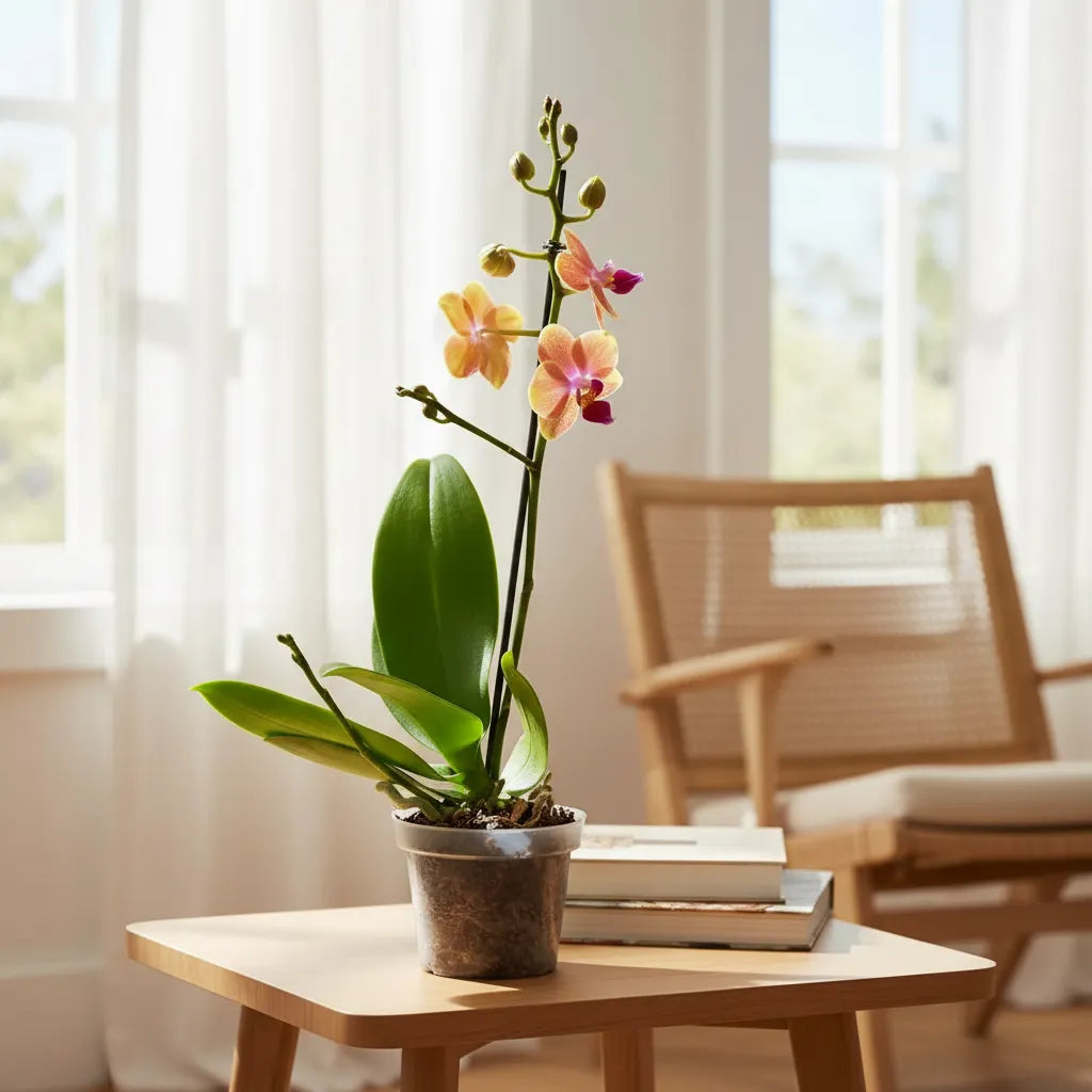 Orquídea Mini Premium Naranja Sogo Jisso