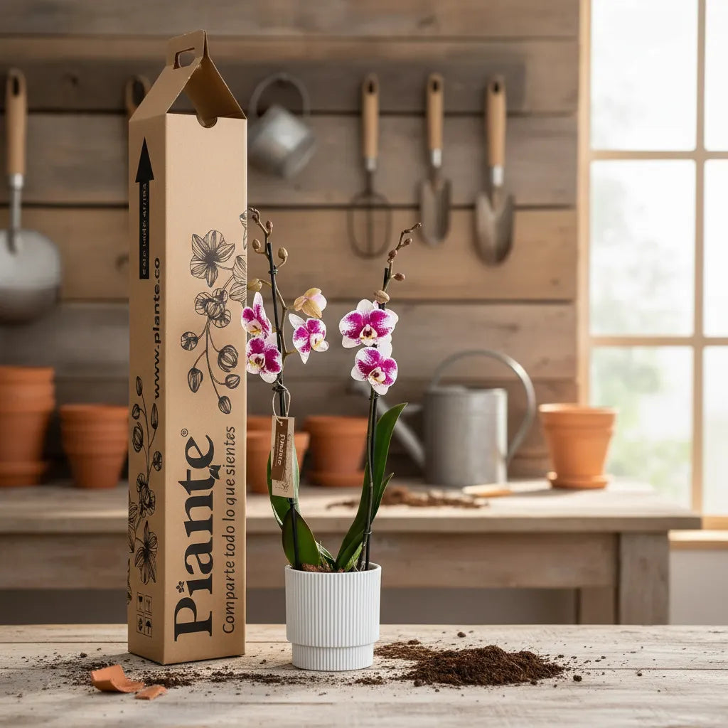 Orquídea Grandi Supreme Barcelona en Matera Ceramica Acanalada