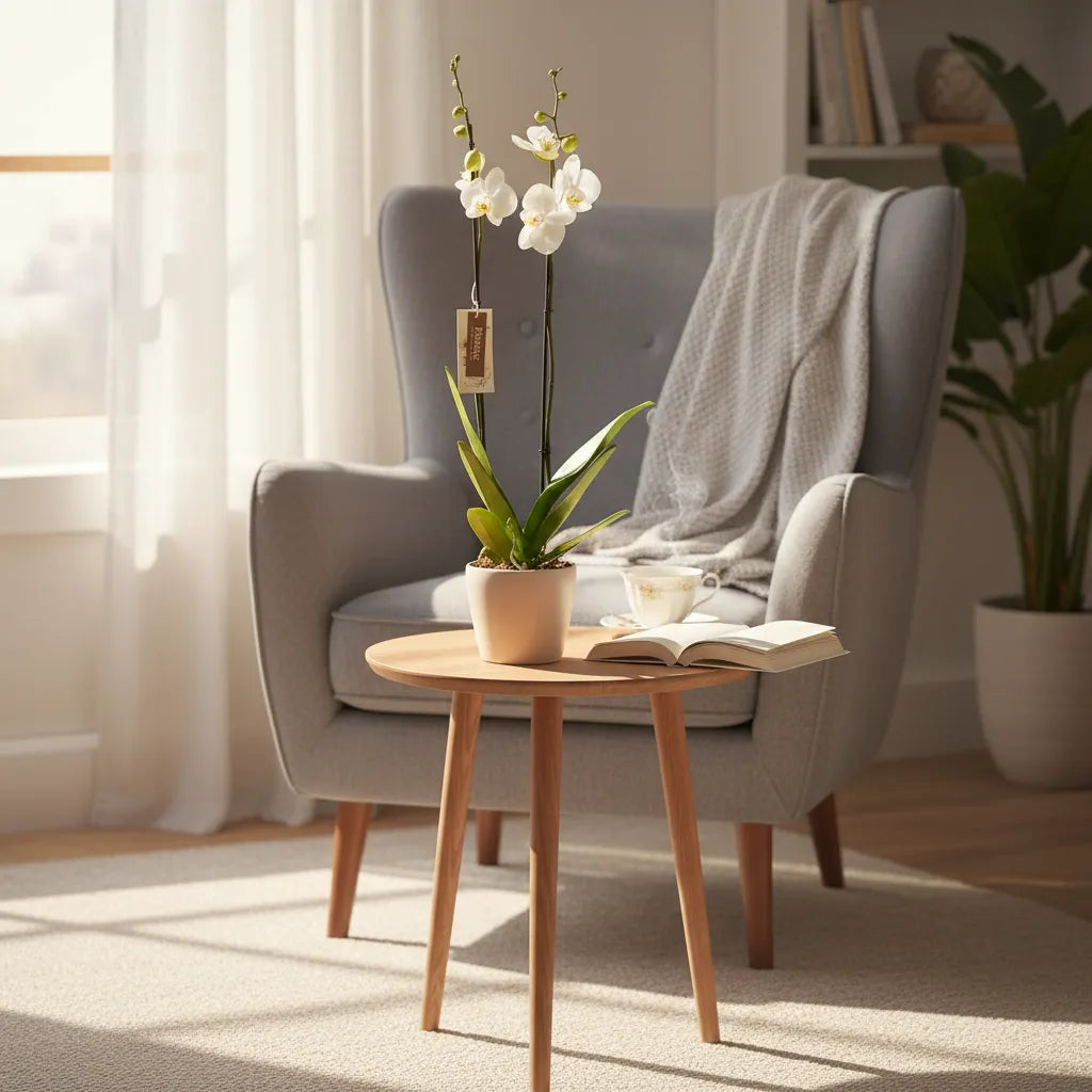 Orquídea Grandi Supreme Nottingham en Taupe 15