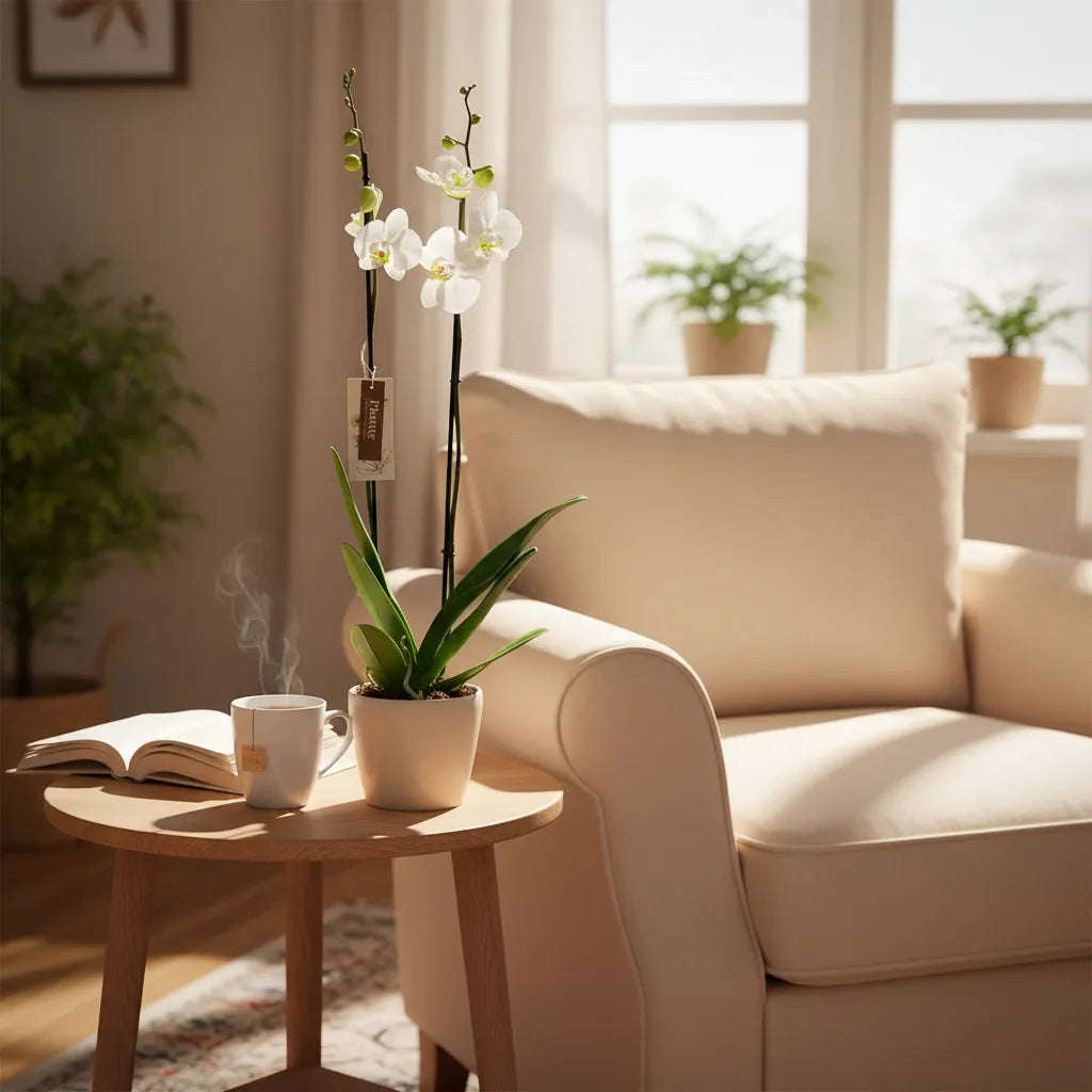 Orquídea Grandi Supreme Nottingham en Taupe 15