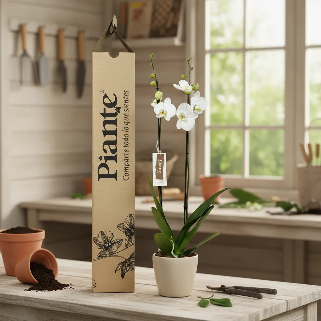 Orquídea Grandi Supreme Nottingham en Taupe 15