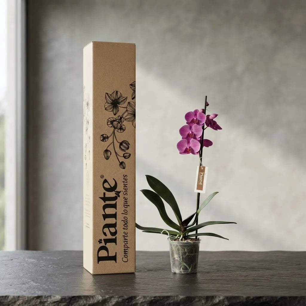 Orquídea Grandi Premium Morada Evolution en Matera de Cultivo