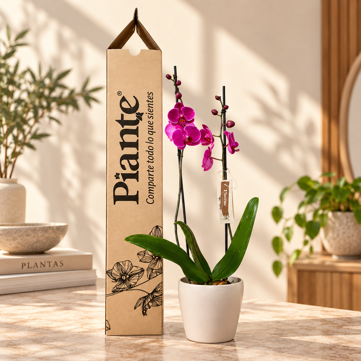 Orquídea Grandi Supreme Morada Evolution en Taupe 15