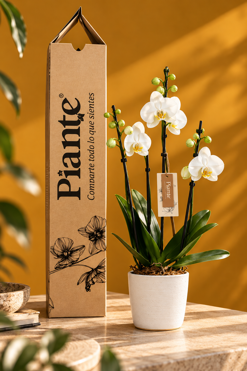 Orquídea Grandi Elite Blanco Nottingham en Matera Ceramica
