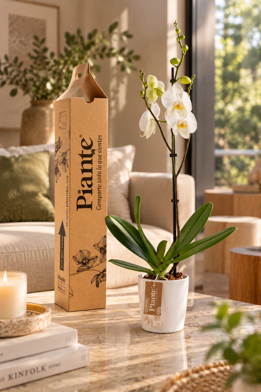 Orquídea Grandi Premium Blanca Nottingham en Matera Ceramica