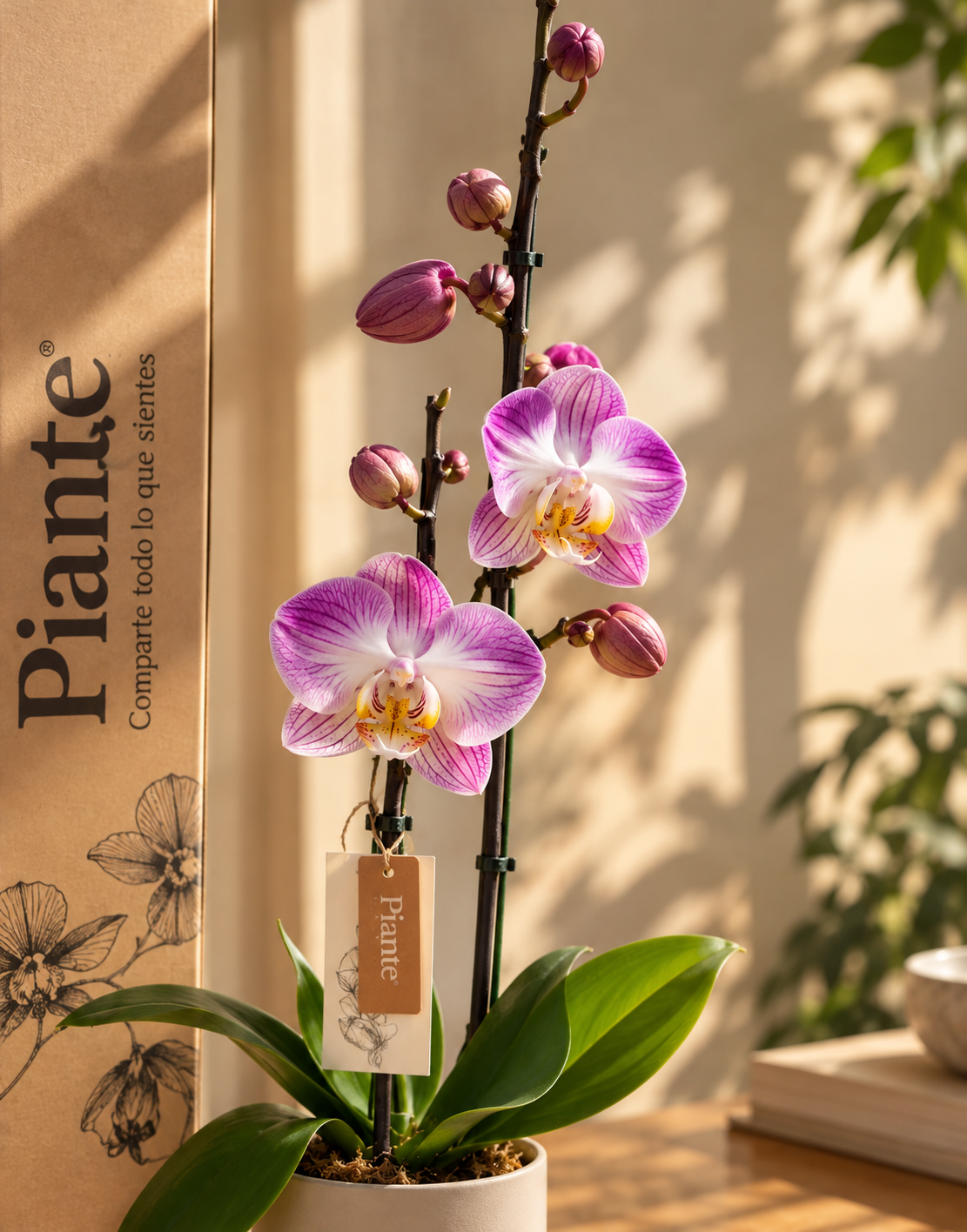 Orquídea Grandi Supreme Exotica Sunca Split en Taupe 15