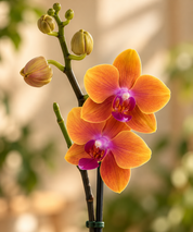 Orquídea Midi Premium Naranja Bolgheri