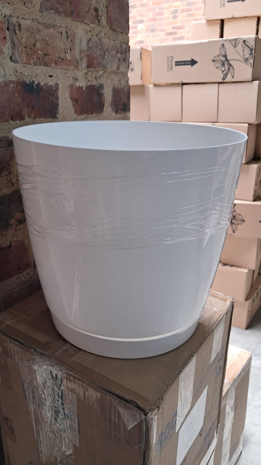 MATERA COUBI ROUND 28x26 CM BLANCO